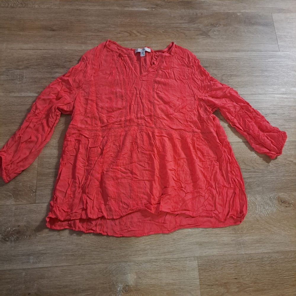 Fever Women's Vibrant Boho Blouse Size XL